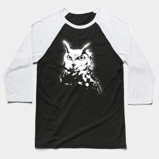 Black and white owl animal pet Baseball T-Shirt